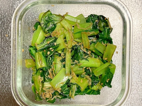 お弁当おかず★じゃこと小松菜の炒めもの